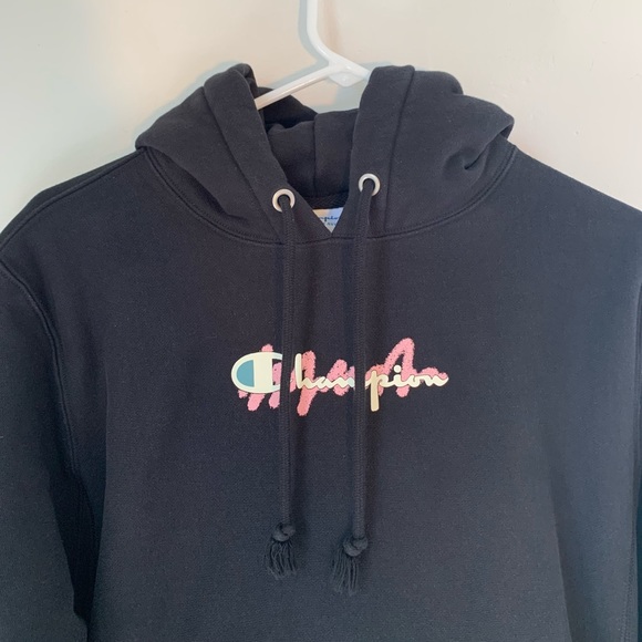 Champion Reverse Weave Logo Hoodie - Picture 3 of 9